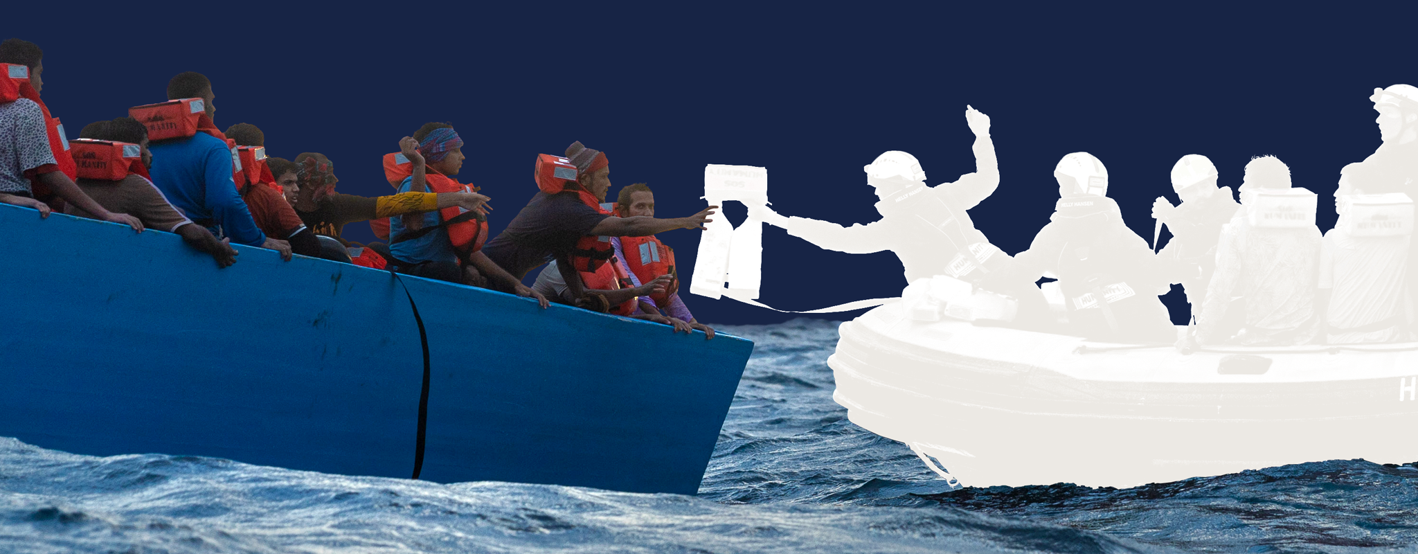 Sea rescue without rescue ship