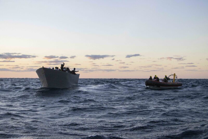 Rettung auf dem Mittelmeer