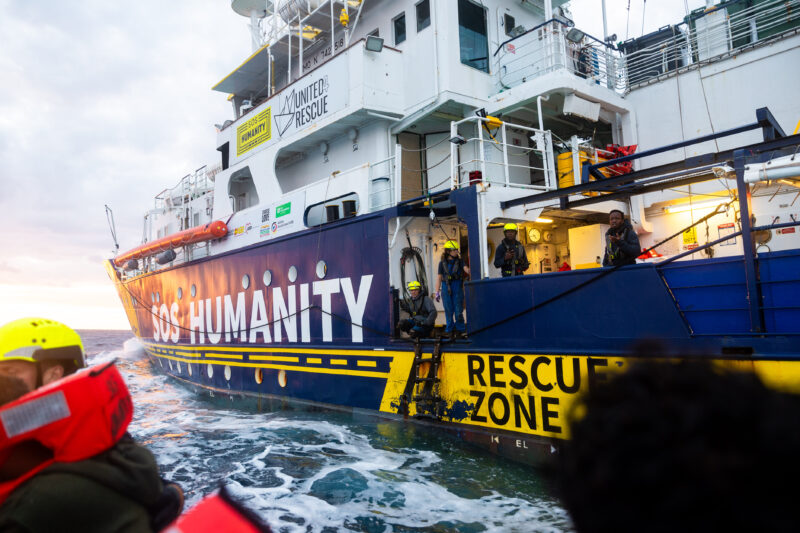 Rescue in the mediterranean sea by Humanity 1