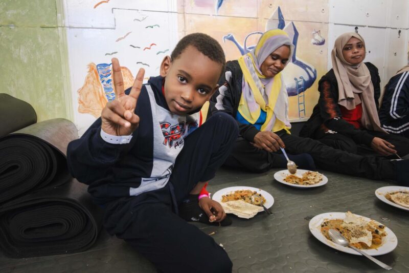 Kind auf dem Rettungsschiff Humanity 1