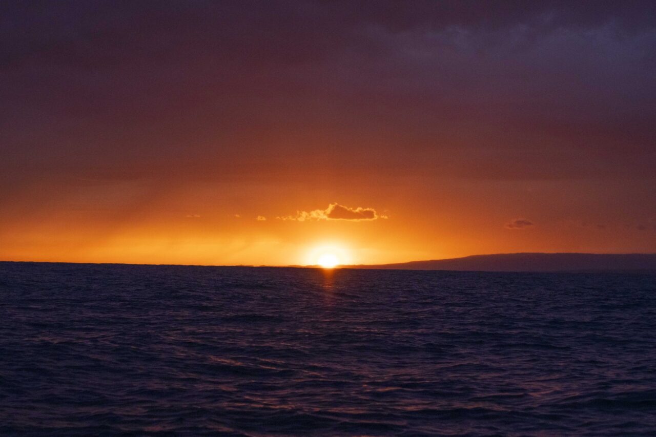Sonnenuntergang über dem Mittelmeer