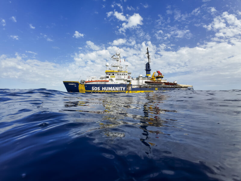 Humanity 1 auf dem Meer