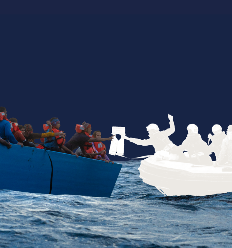 Sea rescue without rescue ship